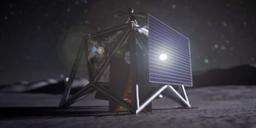 A drawing of a drone in Nasa MoonFall programme that will survey the South Pole