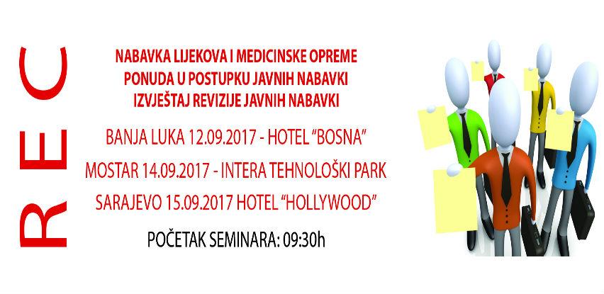 REC seminar o javnim nabavkama lijekova i medicinske opreme 