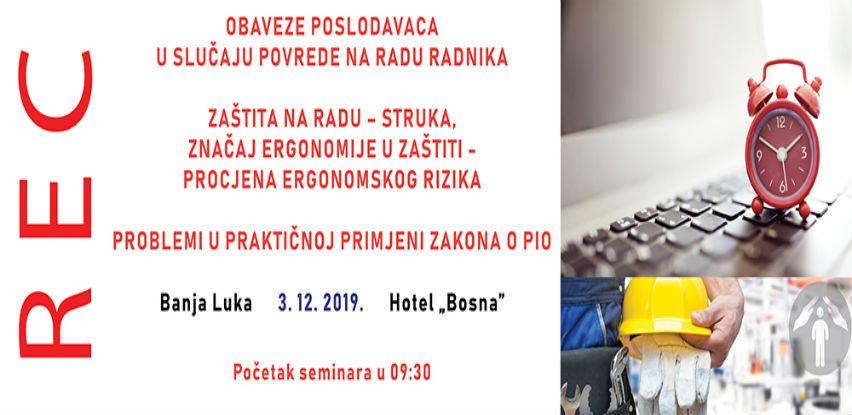 Rec seminar: Obaveze poslodavaca u slučaju povrede na radu radnika
