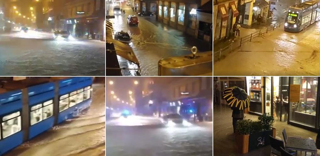 Nevrijeme nad Hrvatskom, potop paralizirao Zagreb!