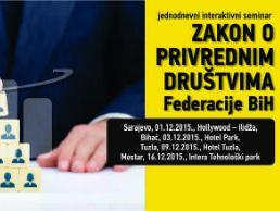 REC organizuje seminar na temu zakon o privrednim društvima