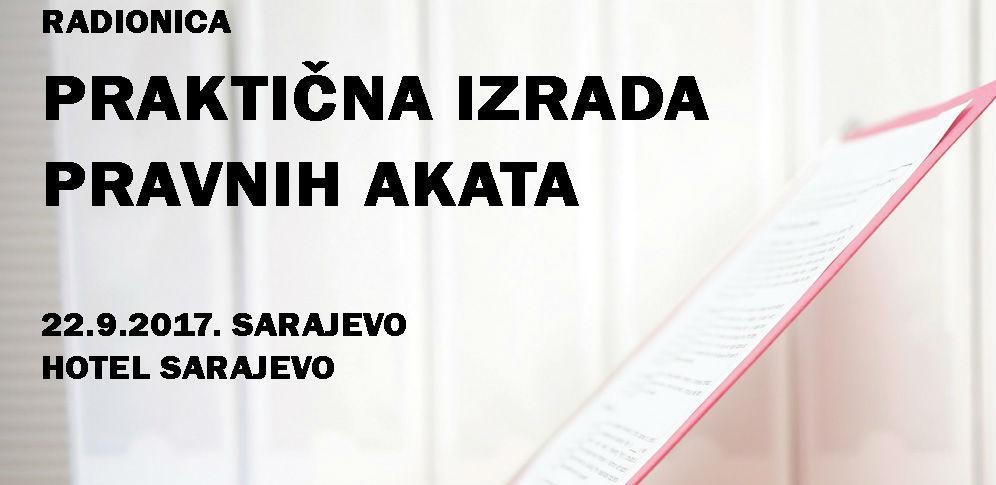 Radionica: Praktična izrada pravnih akata