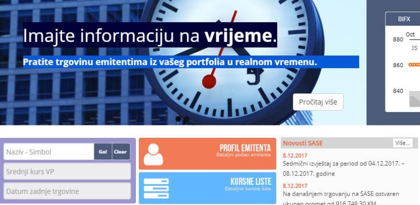 SASE: Ostvaren ukupan promet od 916.749,30 KM