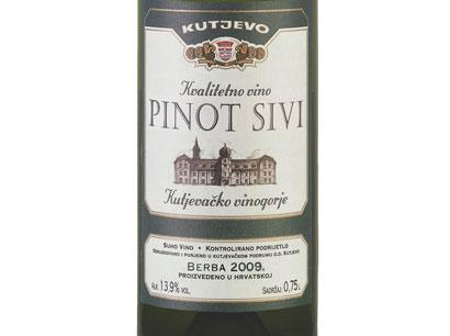 "Pinot sivi" iz 2012. godine najbolje bijelo vino