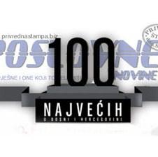 I ove godine "Izbor 100 najvećih kompanija u BiH"