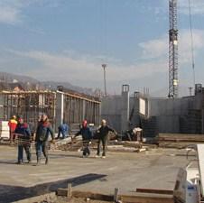 Sarajevo: U toku betoniranje zidova na sportskoj dvorani "Srce"
