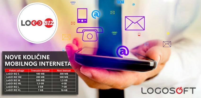 Nove bonus količine mobilnog interneta u LoGO! BIZ paketima