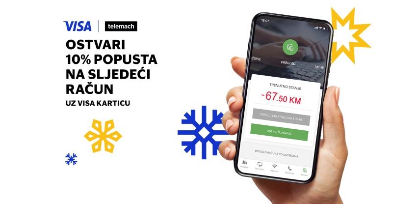 Korisnici koji plate račun online Visa karticom ostvaruju popust od 10% na sljedeći račun. 