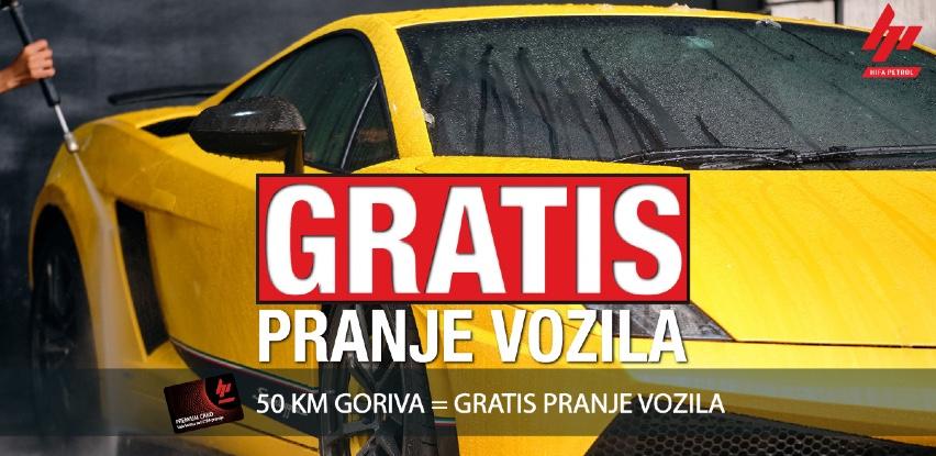 GRATIS pranje automobila na Hifa Petrolu