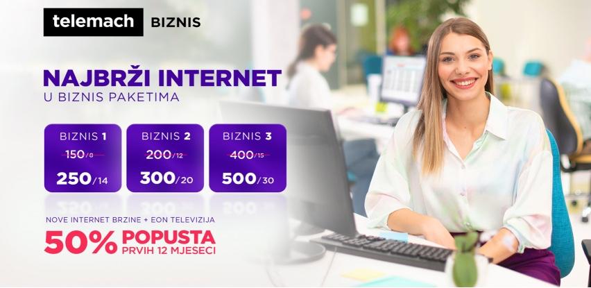 Super brzine interneta do 500 Mbps za korisnike Biznis i Biz Net paketa 