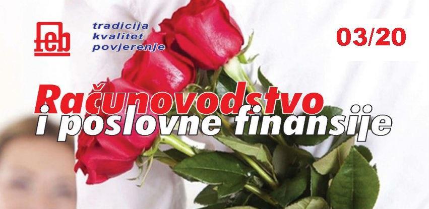 Izašao je novi broj časopisa "Računovodstvo i poslovne finansije" broj 03/20