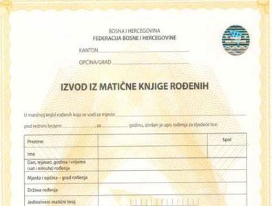 Izdavanje izvoda iz matičnih knjiga u bilo kojoj nepoplavljenoj općini u RS