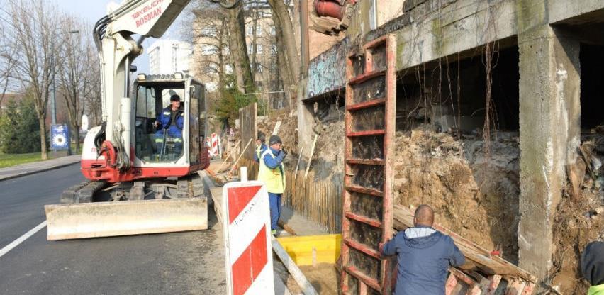 Bosman počeo radove na izgradnji novog potpornog zida u Ulici Patriotske lige