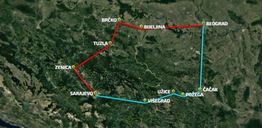 Određene zajedničke tačke na autocesti Sarajevo - Beograd