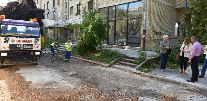 Bosman vrši sanaciju dijela Ulice Ismeta Mujezinovića u općini Centar