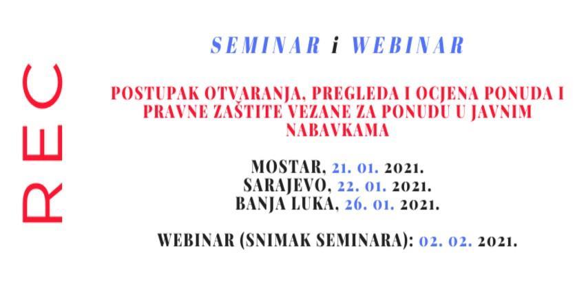 Postupak otvaranja, pregleda i ocjena ponuda i pravne zaštite ponude u javnim nabavkama