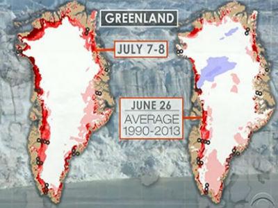 Temperatura na Grenlandu narasla 34 stepena