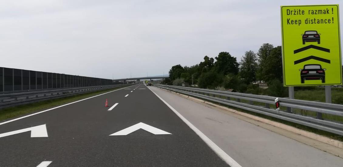 Na hrvatskim autocestama novi znakovi, razmak između vozila 70 m