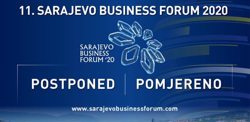 11. Sarajevo Business Forum 2020 načelno odgođen za jesen