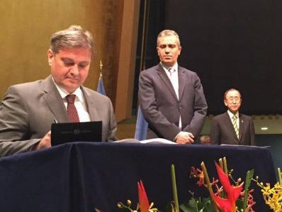 Zvizdić potpisao Globalni sporazum o klimi u New Yorku