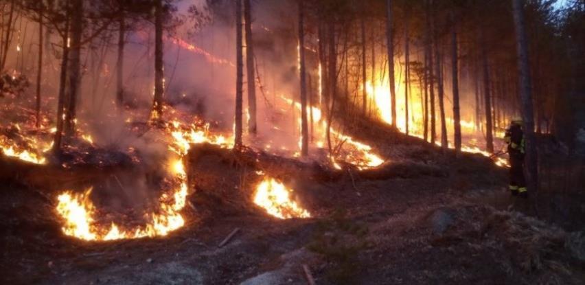 Aktivni požari na području Mostara, Jablanice i Stoca