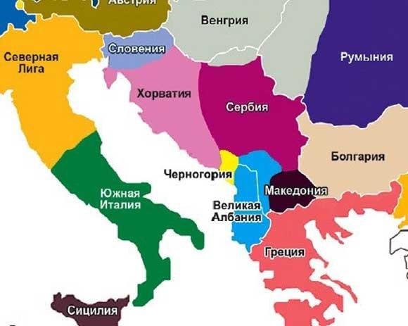Evropa 2035. bez BiH i Bjelorusije i sa velikom Albanijom