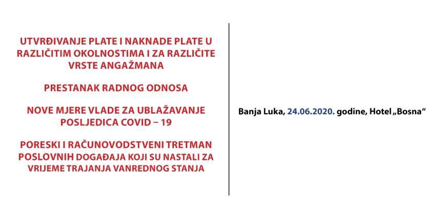 Seminar: Radni odnosi u Republici Srpskoj