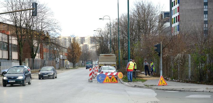 Počeli pripremni radovi na rekonstrukciji i proširenju ulice Džemala Bijedića