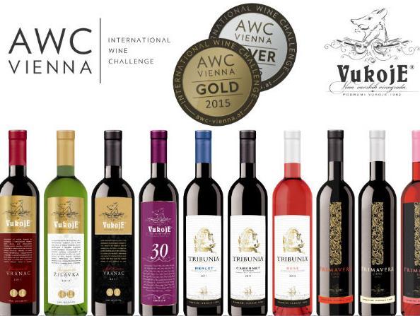 AWC Vienna 2015: 10 zlatnih i srebrnih medalja za Vinariju Vukoje
