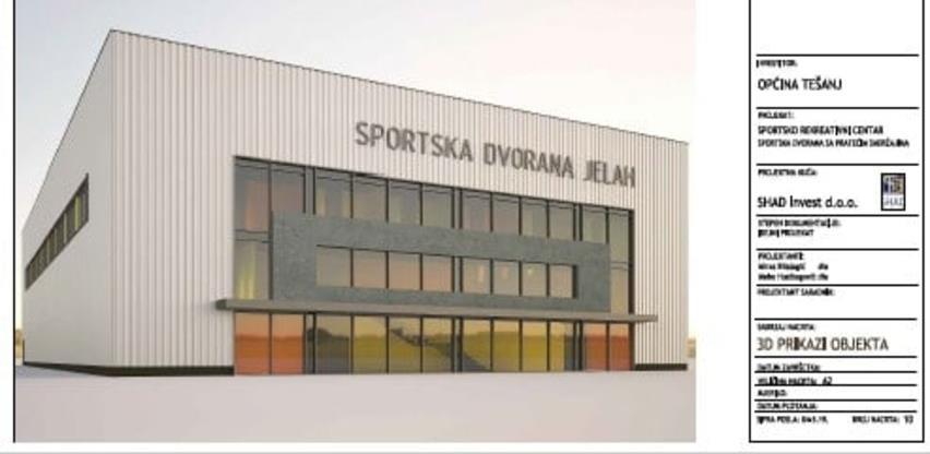 Završeno projektovanje dvorane u Jelahu, raspisan tender za izvođače radova