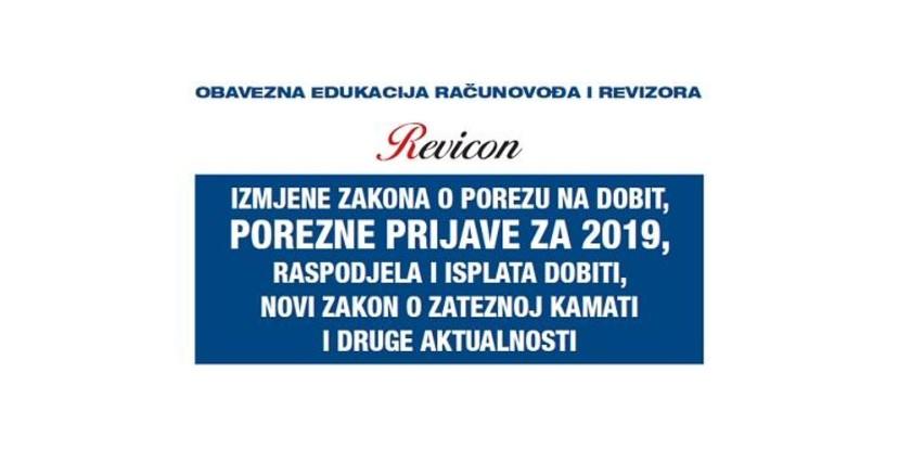 Izmjene Zakona o porezu na dobit, porezne prijave za 2019