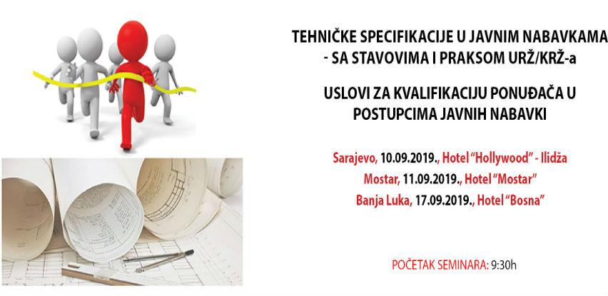 REC organizuje seminar na temu "Tehničke specifikacije u javnim nabavkama"