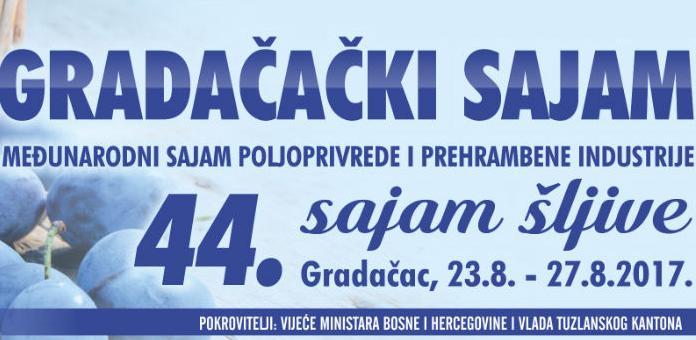 Sajam šljive u Gradačcu od 23. do 27. avgusta