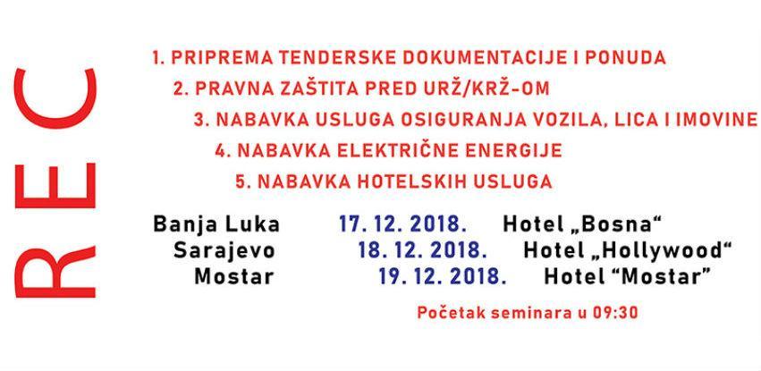 REC d.o.o. organizuje jednodnevni seminar iz oblasti javnih nabavki
