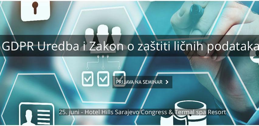 Sys Company seminar: GDPR Uredba i Zakon o zaštiti ličnih podataka BiH