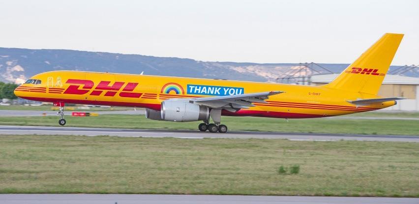 DHL izražava zahvalnost svojim uposlenicima na avionu tipa Boeing 757