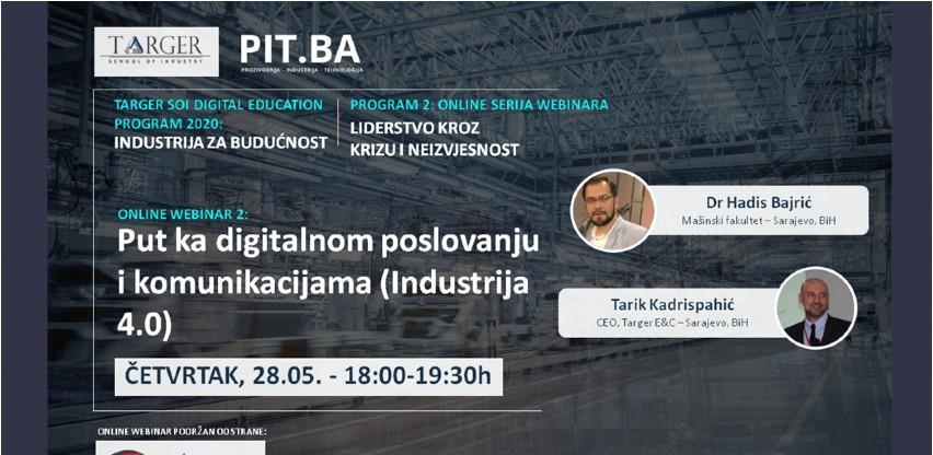 ONLINE WEBINAR 2: Put ka digitalnom poslovanju i komunikacijama - Industrija 4.0