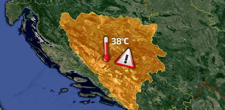 Upaljen crveni meteoalarm za šire područje BiH!