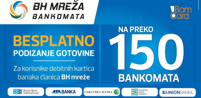 Besplatno podizanje gotovine na više od 150 bankomata u BiH