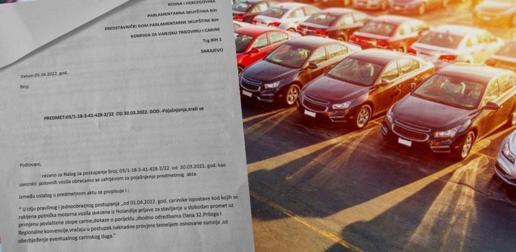 dopis trgovci automobila