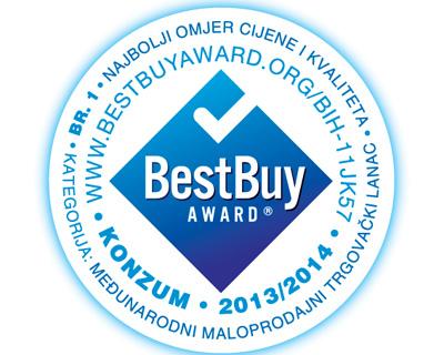 Konzum dobitnik priznanja Best Buy Award