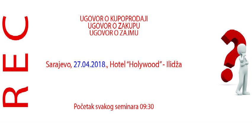 REC d.o.o. specijalistički seminar: Ugovori - kupoprodaja, zajam i zakup