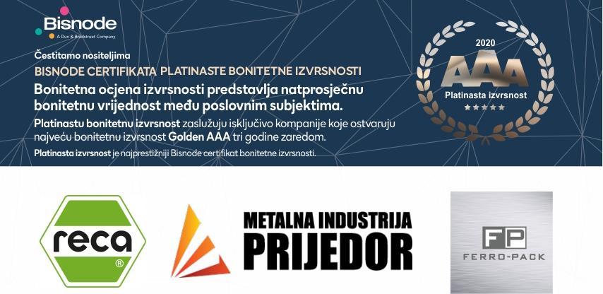 Cerifikat bonitetne izvrsnosti za nas je potvrda da posao koji radimo - radimo ispravno