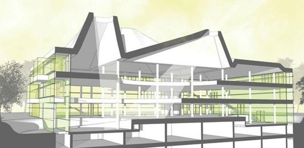 Gradnja zgrade Univerzitetske biblioteke u drugoj polovini godine