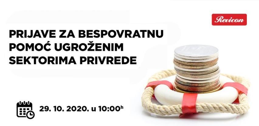 Prijave za bespovratnu pomoć ugroženim sektorima privrede
