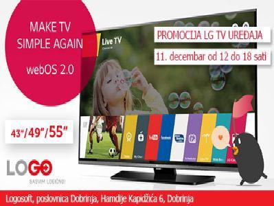 Logosoft promocija - LG TV uređaj sa webOS 2.0 Smart TV platformom