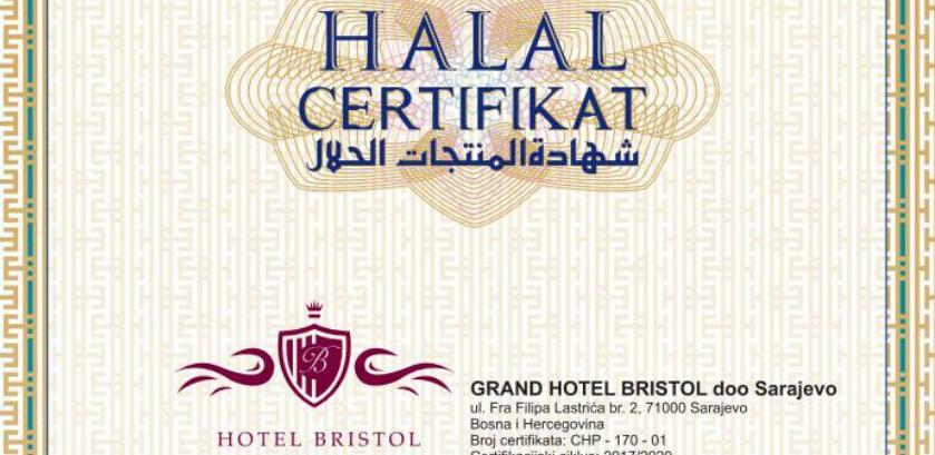 Hotel Bristol: Halal certifikat za sve hotelske usluge