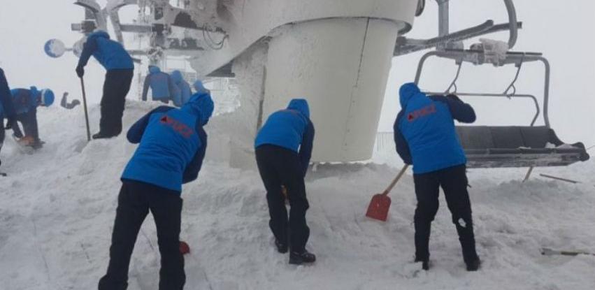 Spriječena šteta na dijelu vertikalnog transporta četverosjeda na Bjelašnici