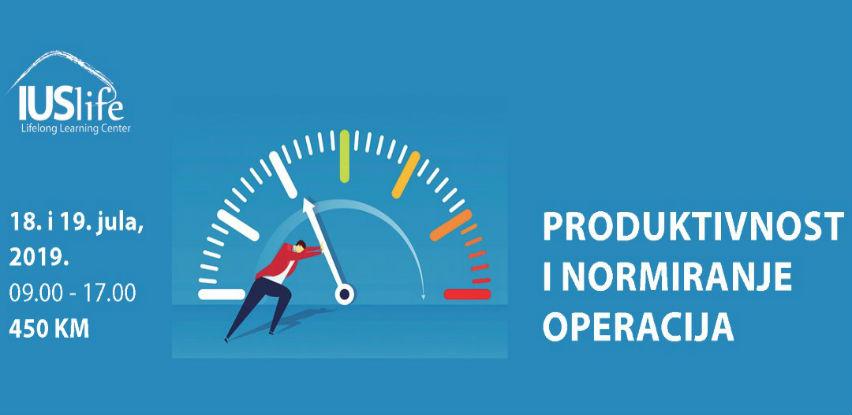 IUS Life i Targer organizuju seminar "Produktivnost i normiranje operacija"