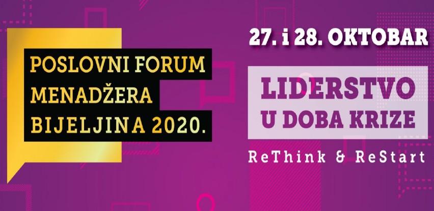 Liderstvo u doma krize: Poslovni forum menadžera 2020: ReThink & ReStart